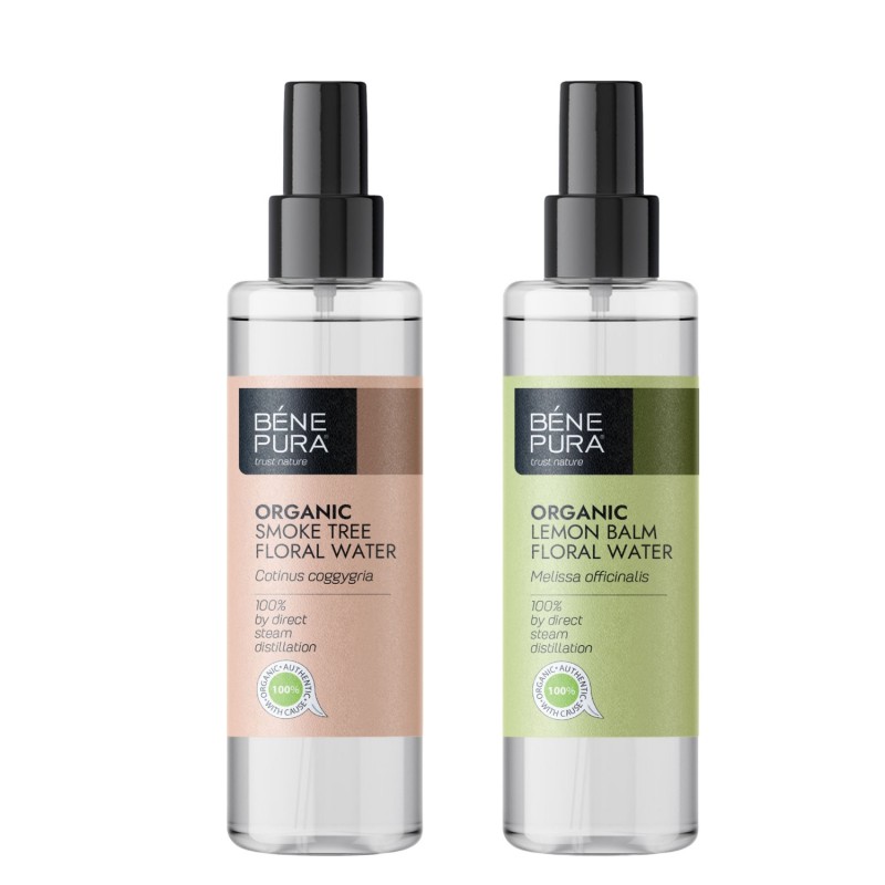 Bio Eau florale Arbre à Perruques et Bio Eau florale Mélisse - 
