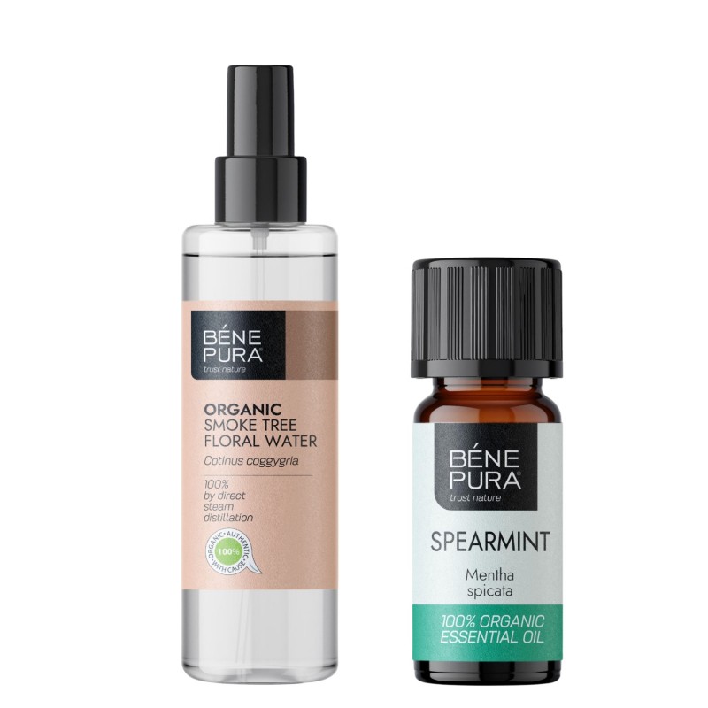 Bio Eau florale Arbre à Perruques et Bio Huile essentielle de Menthe verte - GMC