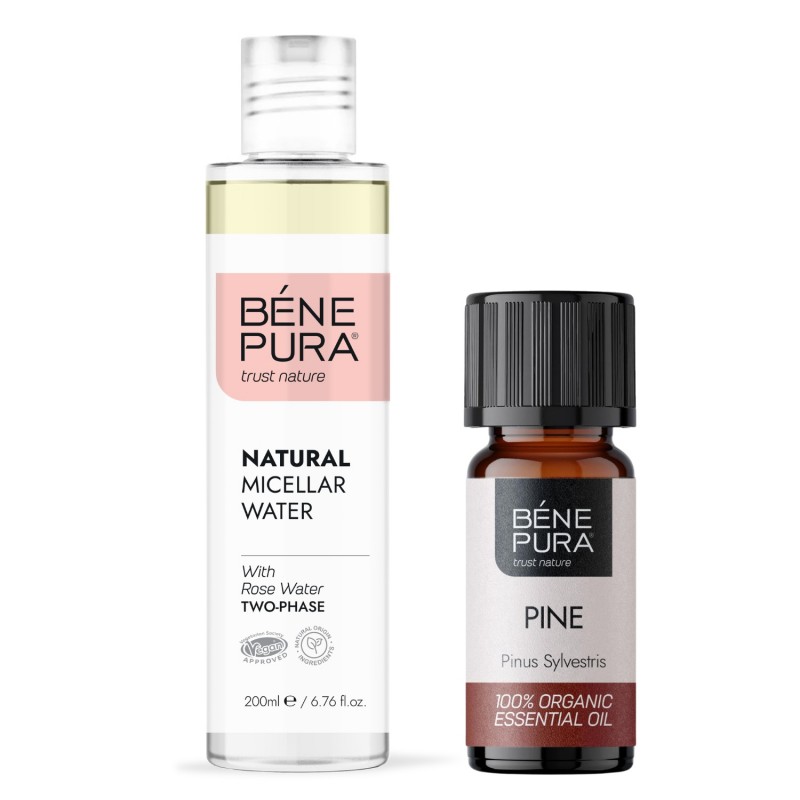 Eau micellaire Naturelle Biphase et Bio Huile essentielle de Pin Sylvestre - Comparaison de produits