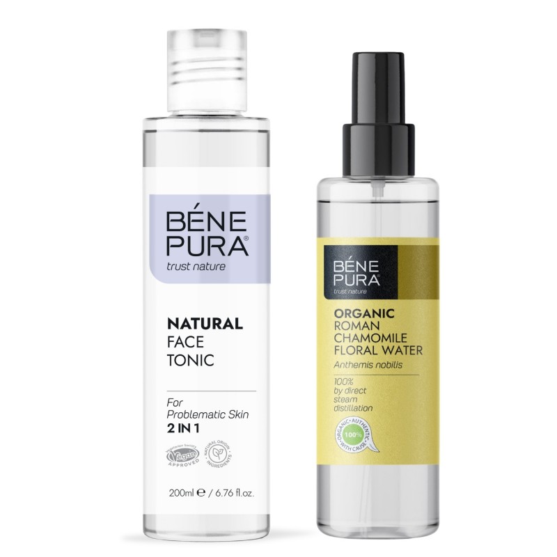 Tonique pour le visage Naturel 2 en 1 et Bio Eau florale Camomille Romaine - GMC
