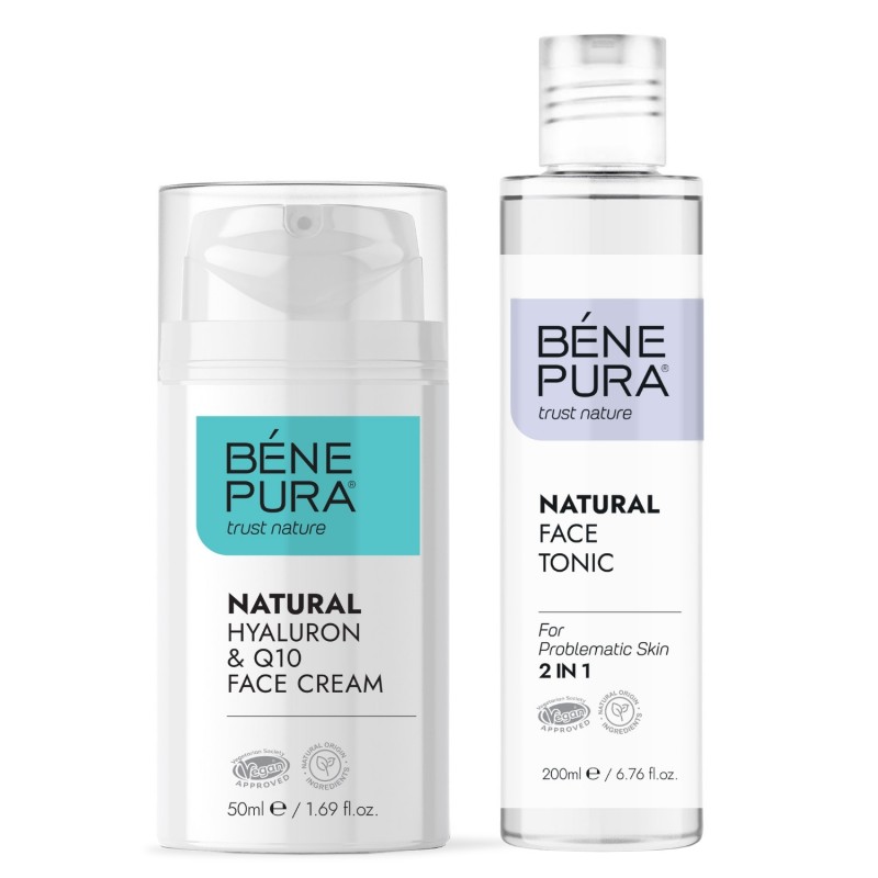 Tonique pour le visage Naturel 2 en 1 et Creme visage Naturelle à l'Acide Hyaluronique et Coenzyme Q10 - Comparaison de produits