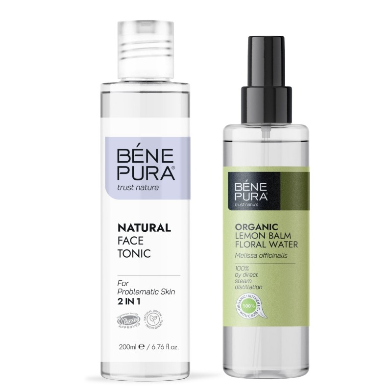 Tonique pour le visage Naturel 2 en 1 et Bio Eau florale Mélisse - GMC