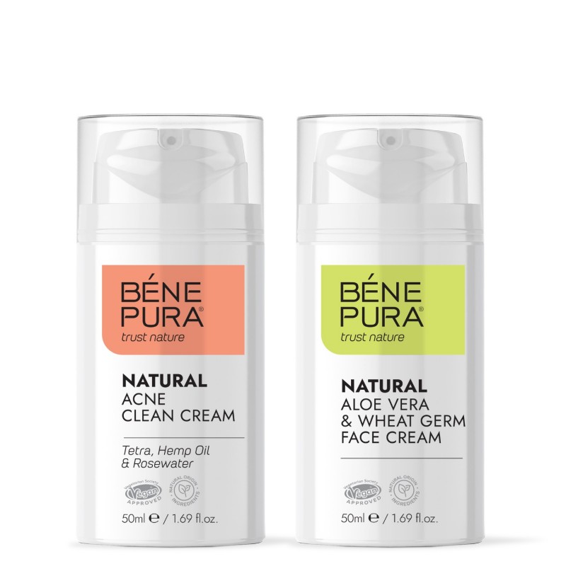 Creme visage Naturelle pour peau Acneique et Creme visage Naturelle à l'Aloe Vera - Comparaison de produits