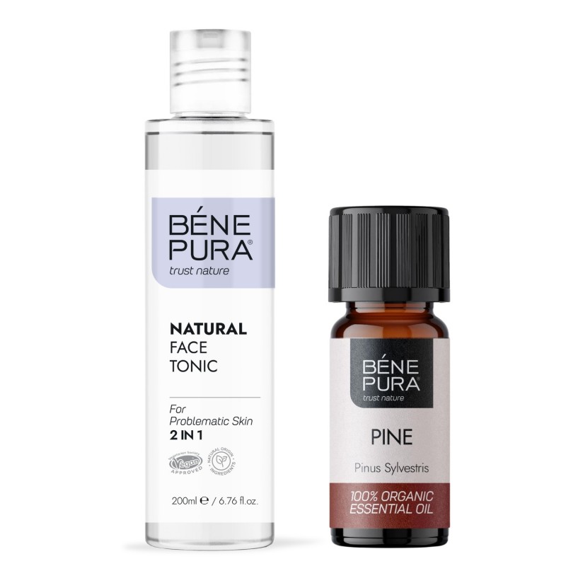Tonique pour le visage Naturel 2 en 1 et Bio Huile essentielle de Pin Sylvestre - GMC