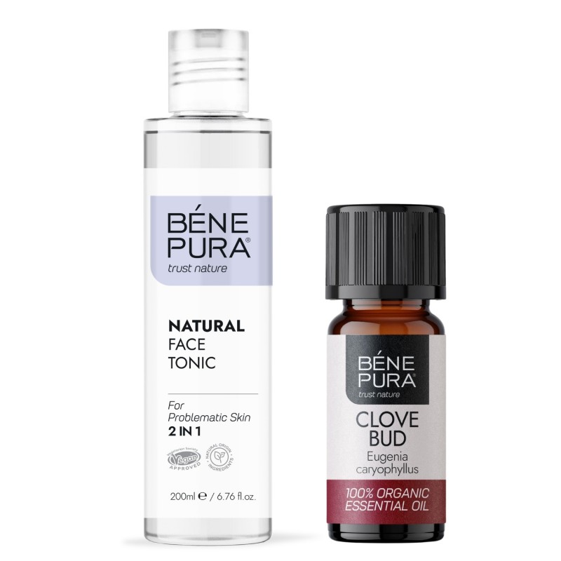 Tonique pour le visage Naturel 2 en 1 et Bio Huile essentielle de Girofle - GMC
