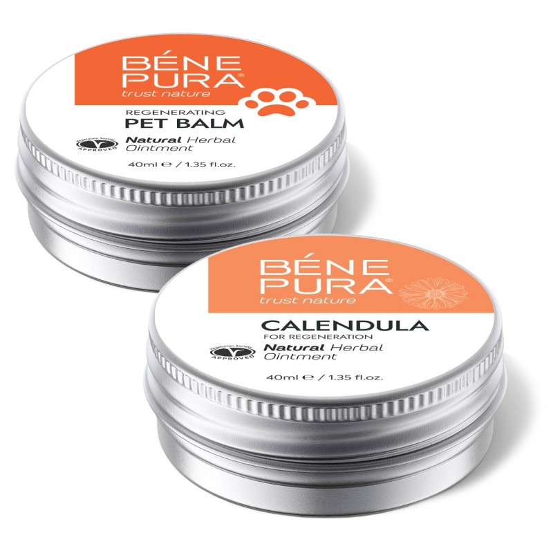 Régénérant baume pour Coussinet Chien au Calendula et Pommade au Calendula pour Plaies, Brûlures et Cicatrices - GMC