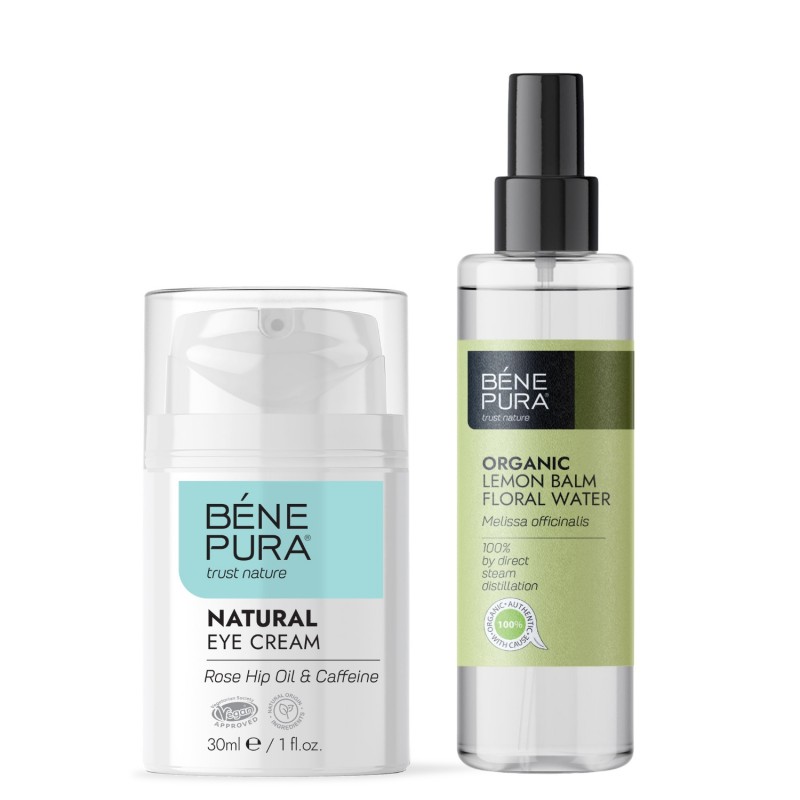 Creme visage Naturelle pour contour des Yeux anti Cerne et Bio Eau florale Mélisse - GMC