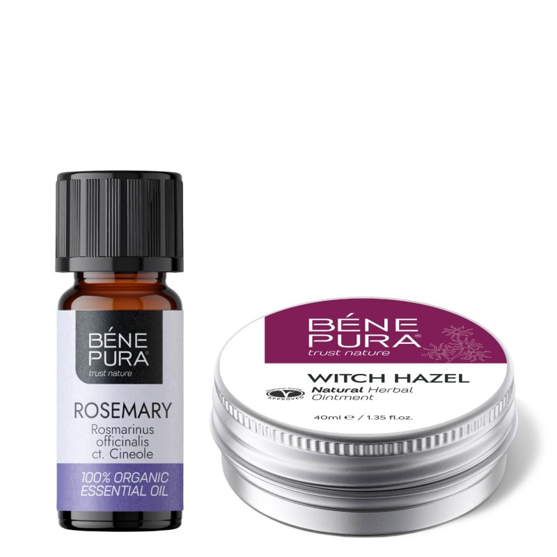 Pommade pour Hémorroïdes à l'Hamamélis et Bio Huile essentielle de Romarin à Cinéole - GMC