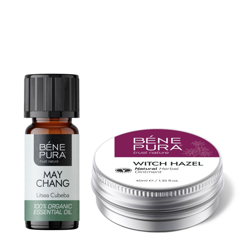 Pommade pour Hémorroïdes à l'Hamamélis et Bio Huile essentielle de Litsée Citronnée - GMC