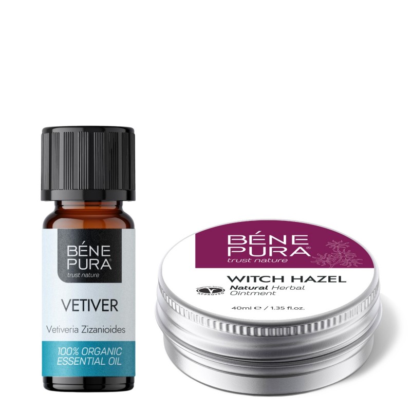 Pommade pour Hémorroïdes à l'Hamamélis et Bio Huile essentielle de Vétiver - GMC