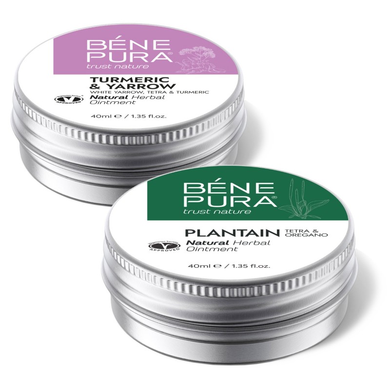 Hemorrelax pommade pour Hémorroïdes à l'Achillée Millefeuille Blanche, Tetra et Curcuma et Pommade Plantain pour les Éruptions cutanées et Démangeaisons - GMC