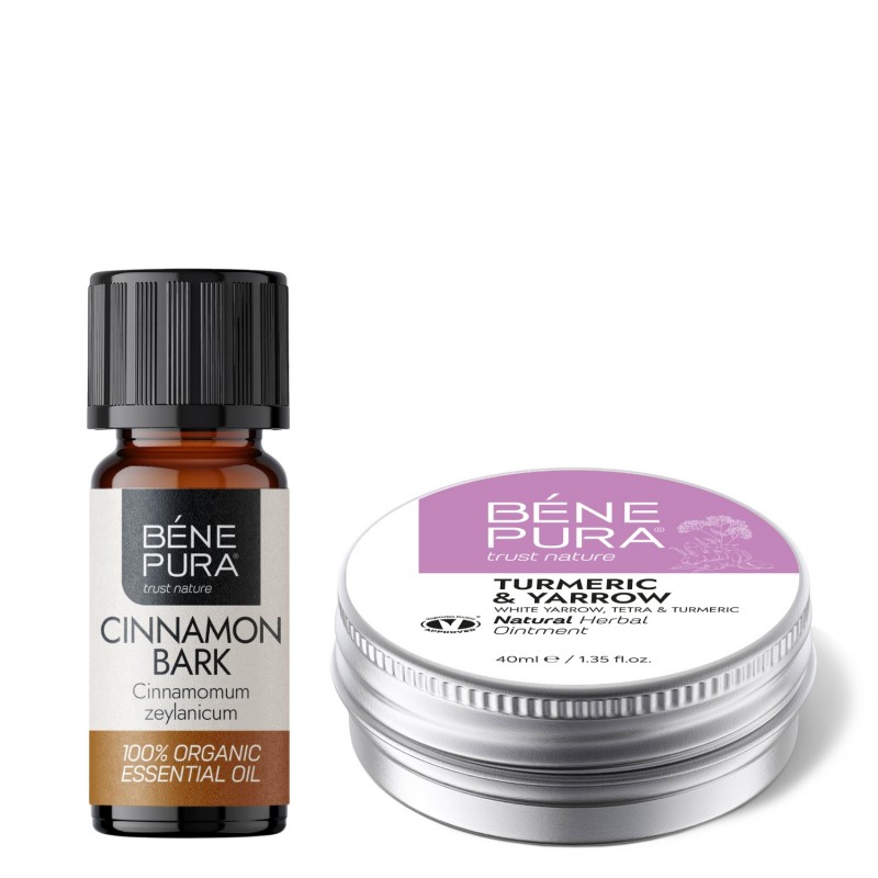 Hemorrelax pommade pour Hémorroïdes à l'Achillée Millefeuille Blanche, Tetra et Curcuma et Bio Huile essentielle de Cannelle écorce - GMC