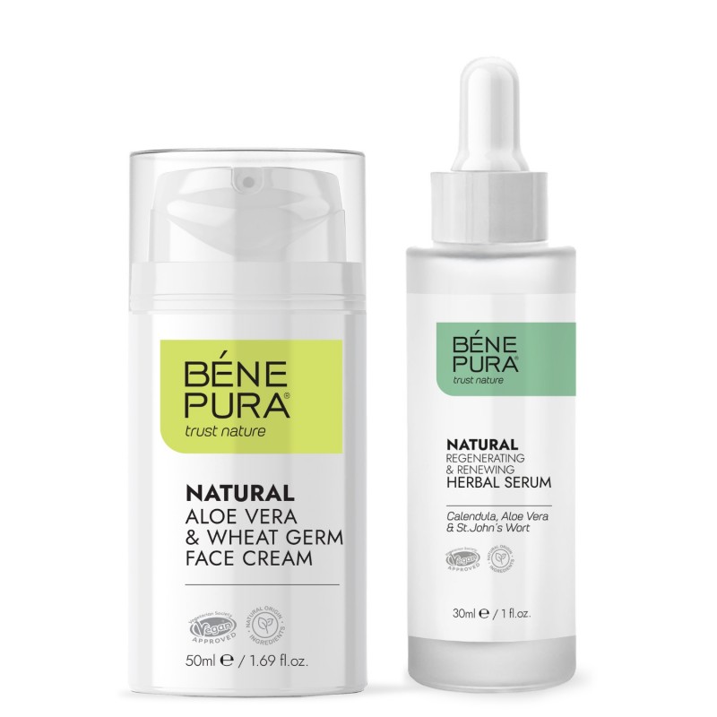 Sérum visage Naturel à l'Aloe Vera et Creme visage Naturelle à l'Aloe Vera - GMC