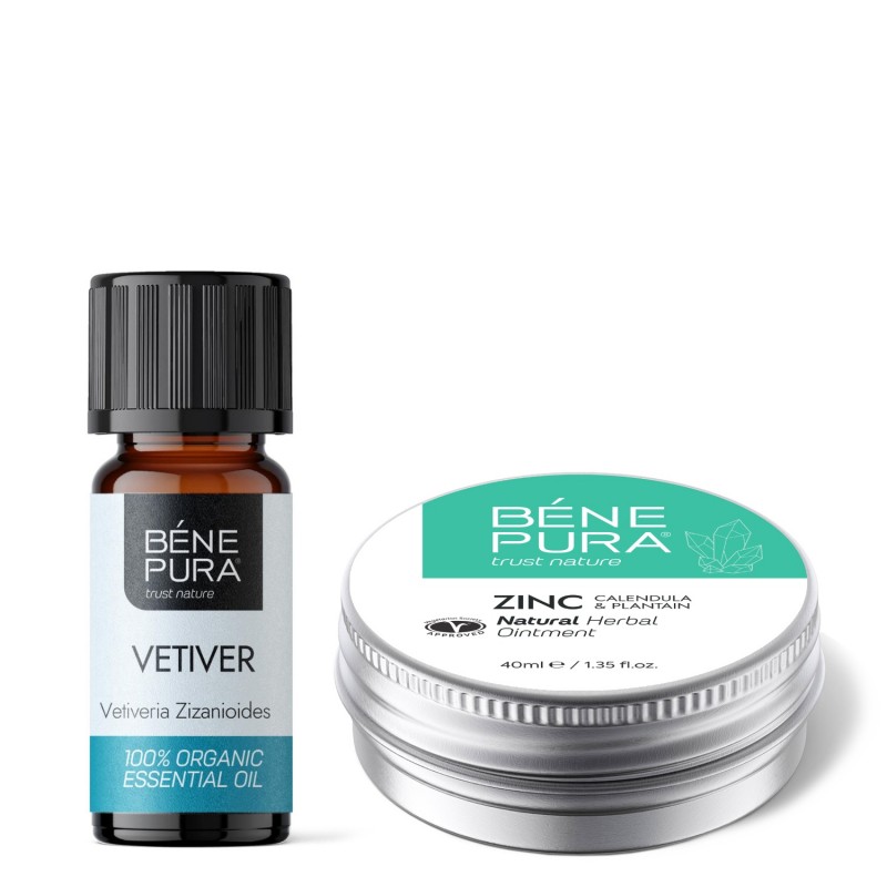 Pommade Oxyde de Zinc pour les Éruptions cutanées et Démangeaisons et Bio Huile essentielle de Vétiver - Comparaison de produits