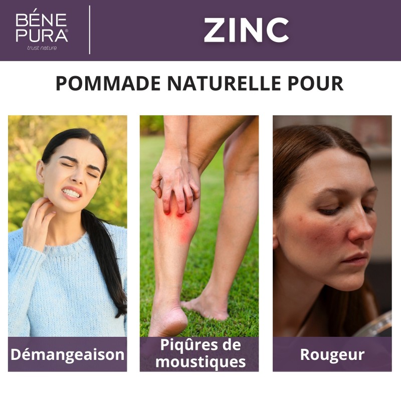 3x Pommade Oxyde de Zinc pour les Éruptions cutanées et Démangeaisons - 40ml