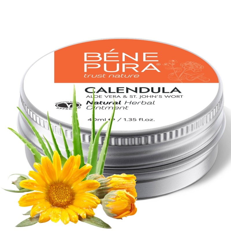 Pommade au Calendula pour Plaies, Brûlures et Cicatrices à l'Aloe Vera et Millepertuis - 40ml - Programme d’affiliation