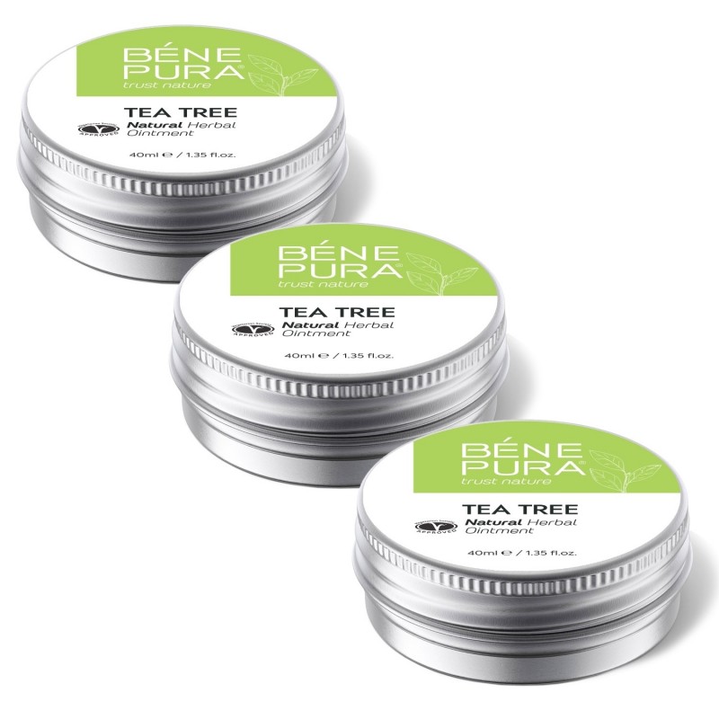 3x Pommade Tea Tree pour les Éruptions cutanées et Démangeaisons - 40ml - Pommades pour demangeaison