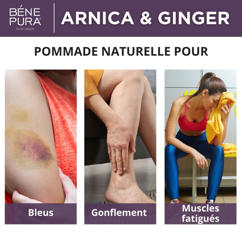 Pommade Arnica pour les Bleus et Gonflements au Gingembre - 40ml