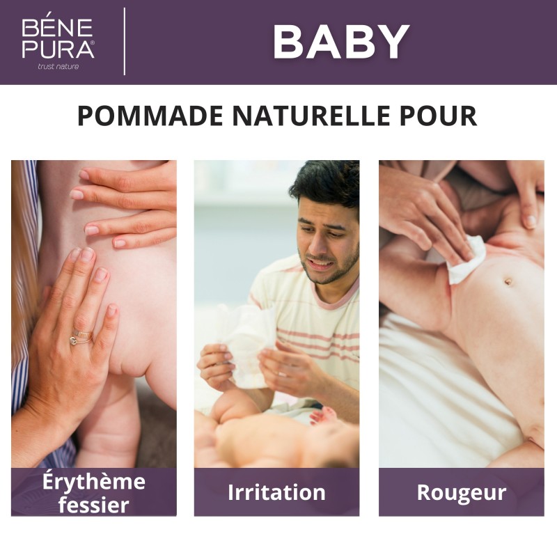 Pommade pour Érythème fessier au Calendula et Camomille - 40ml