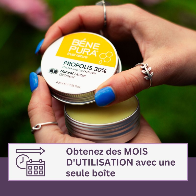 Pommade Propolis pour Peau très Sèche avec 30% Propolis - 40ml