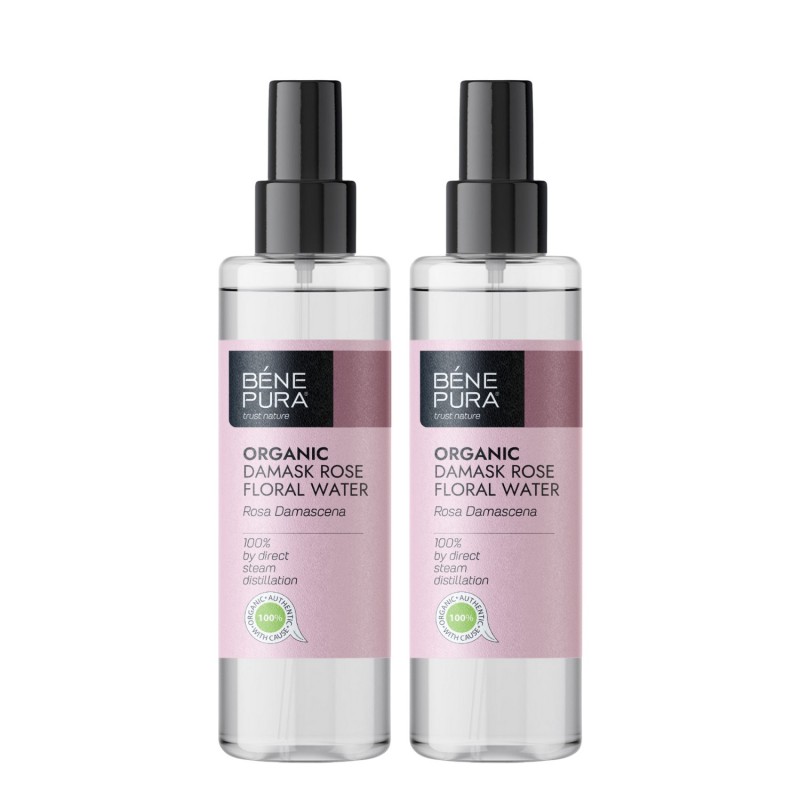2x Bio Eau florale Rose de Damas - 250ml 2x Bio Eau florale Rose de Damas - 250ml - Eaux florales