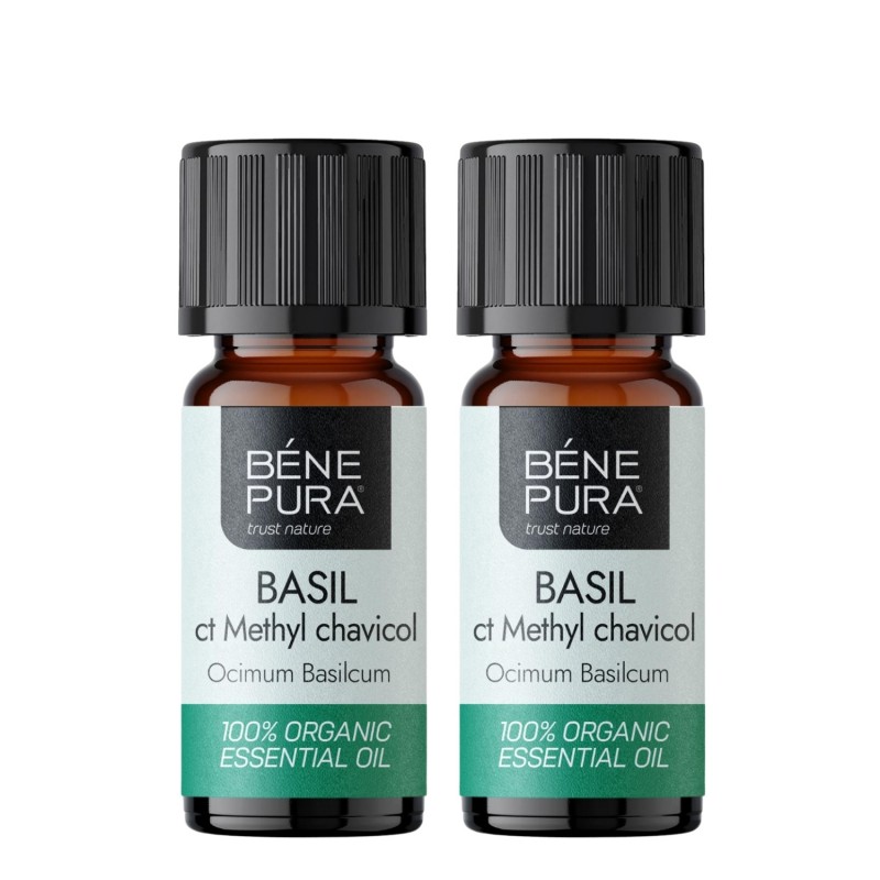 2x Bio Huile essentielle de Basilic Tropical - 5ml - Huiles essentielles
