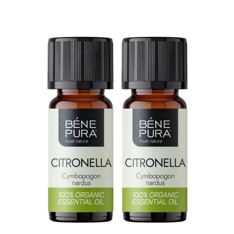 2x Bio Huile essentielle de Citronnelle de Ceylan - 10ml - Huiles essentielles