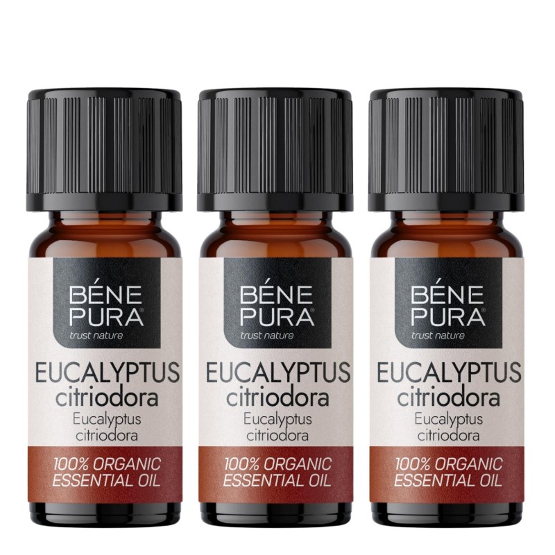 3x Bio Huile essentielle de Eucalyptus Citronné - 5ml 3x Bio Huile essentielle de Eucalyptus Citronné - 5ml - Huiles essentielles