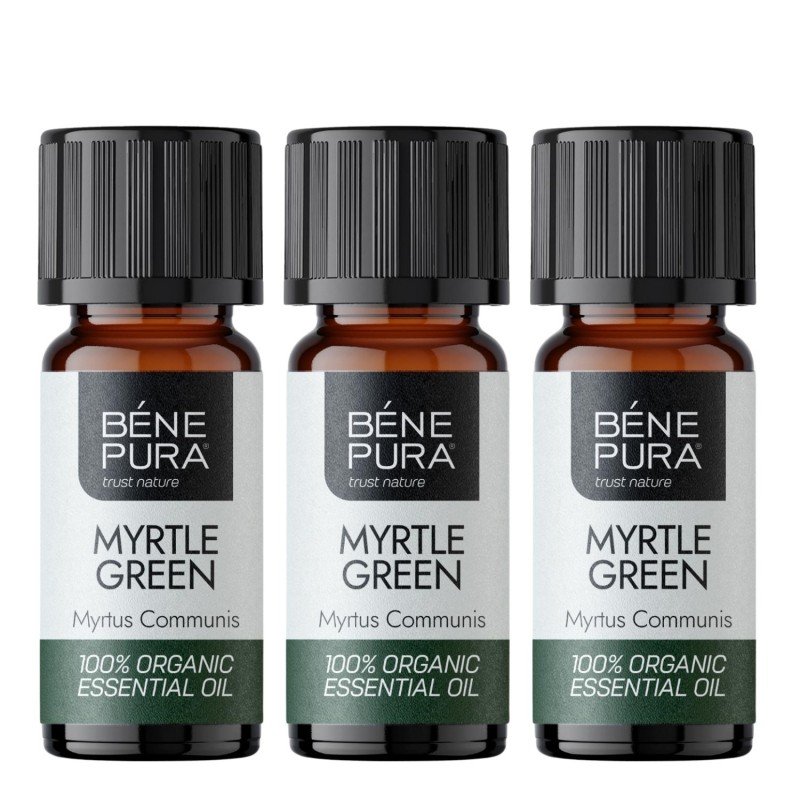 3x Bio Huile essentielle de Myrte Verte - 5ml - Huiles essentielles
