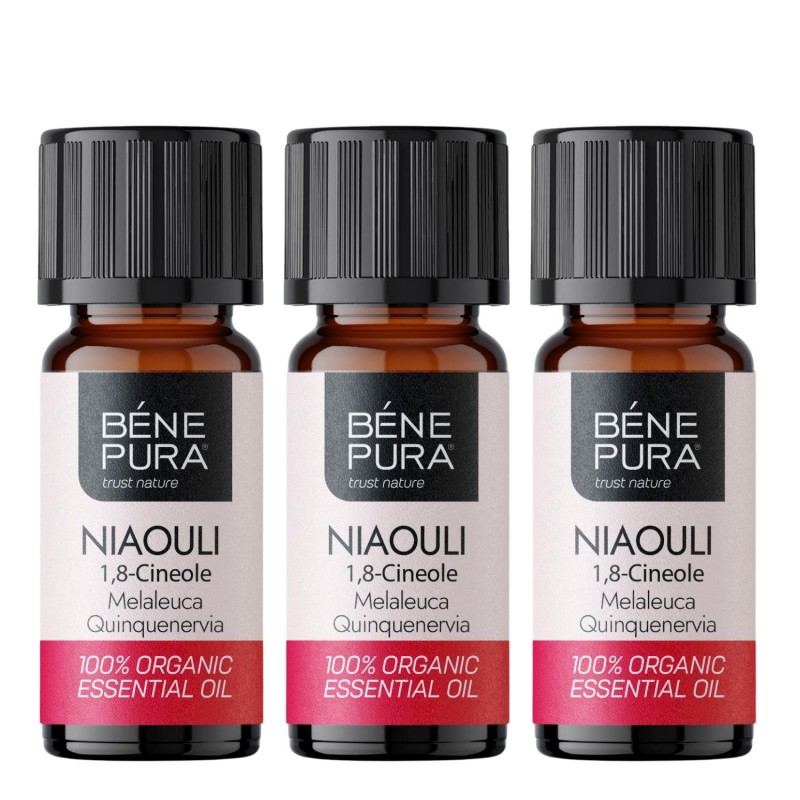 3x Bio Huile essentielle de Niaouli - 10ml - Huiles essentielles