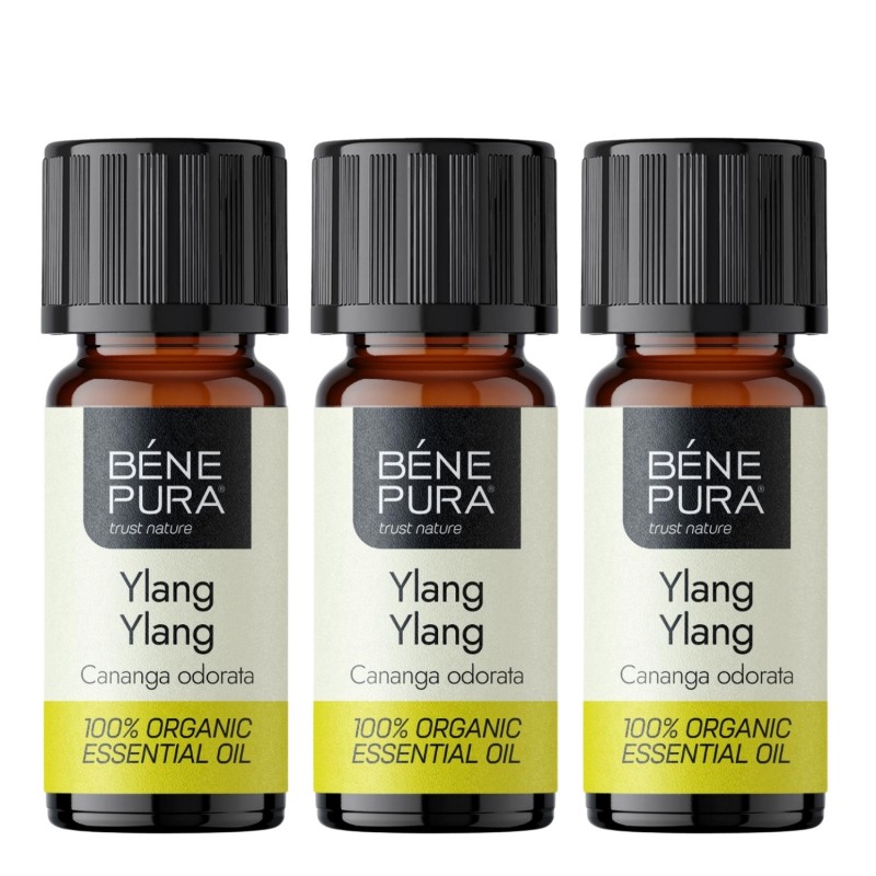 3x Bio Huile essentielle de Ylang-ylang - 5ml - Huiles essentielles