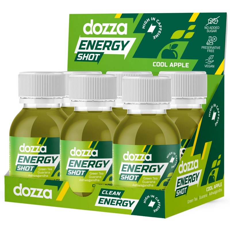 6x Pack DOZZA Energy Cool Apple Energy shot - 60ml - Comparaison de produits
