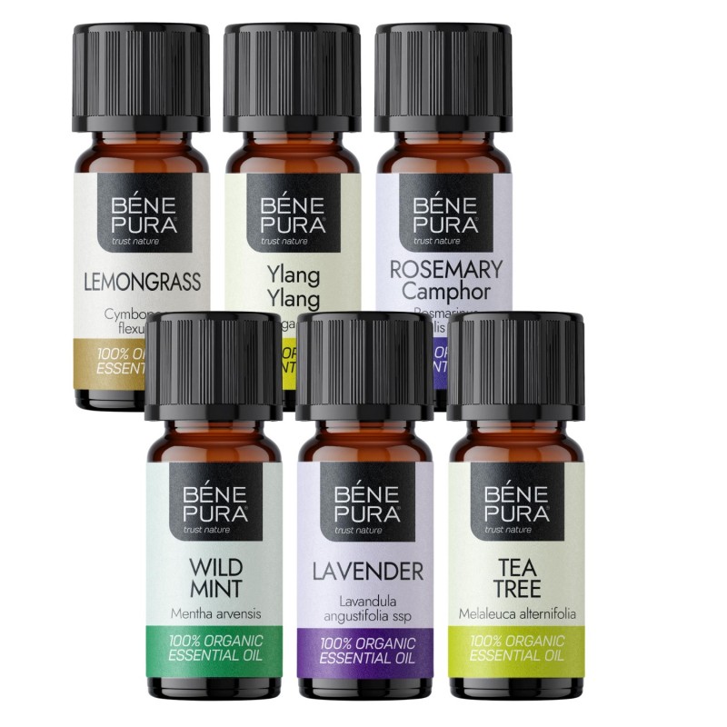 „Cheveux et cuir chevelu Set aux Bio Huile essentielle