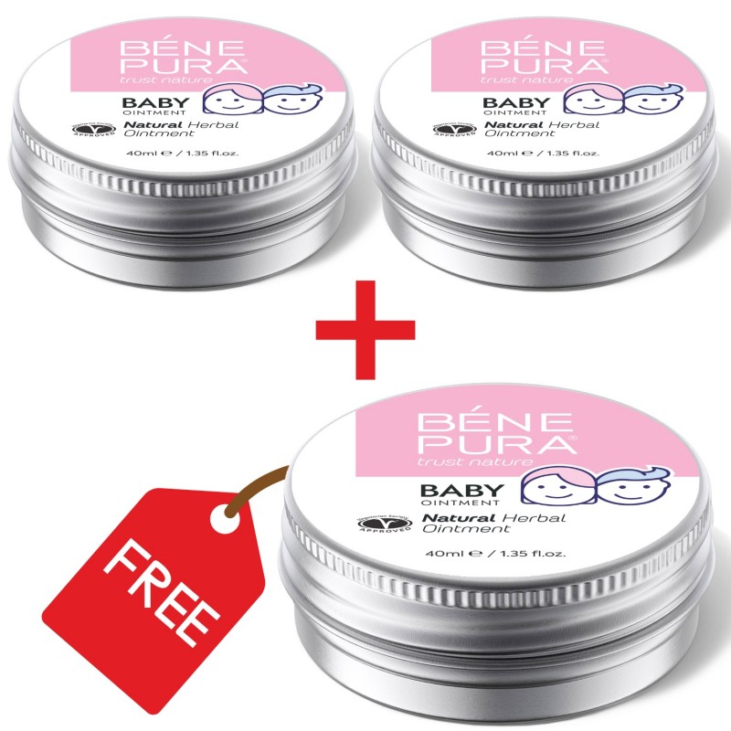 3x Pommade pour Érythème fessier au Calendula et Camomille - 40ml - Pommades pour demangeaison