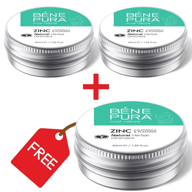 3x Pommade Oxyde de Zinc pour les Éruptions cutanées et Démangeaisons - 40ml - Pommades pour demangeaison