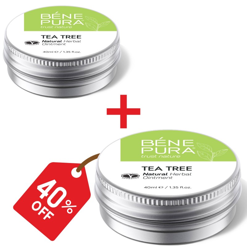 2x Pommade Tea Tree pour les Éruptions cutanées et Démangeaisons - 40ml - Sets