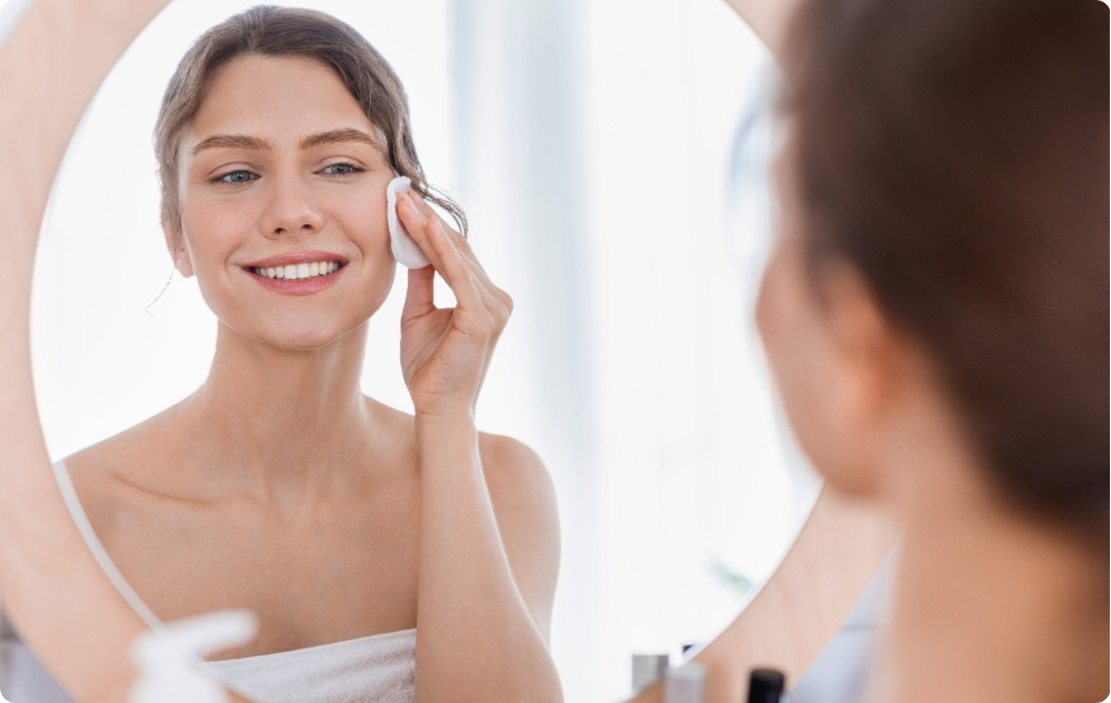 Comme tonique pour les peaux grasses et mixtes