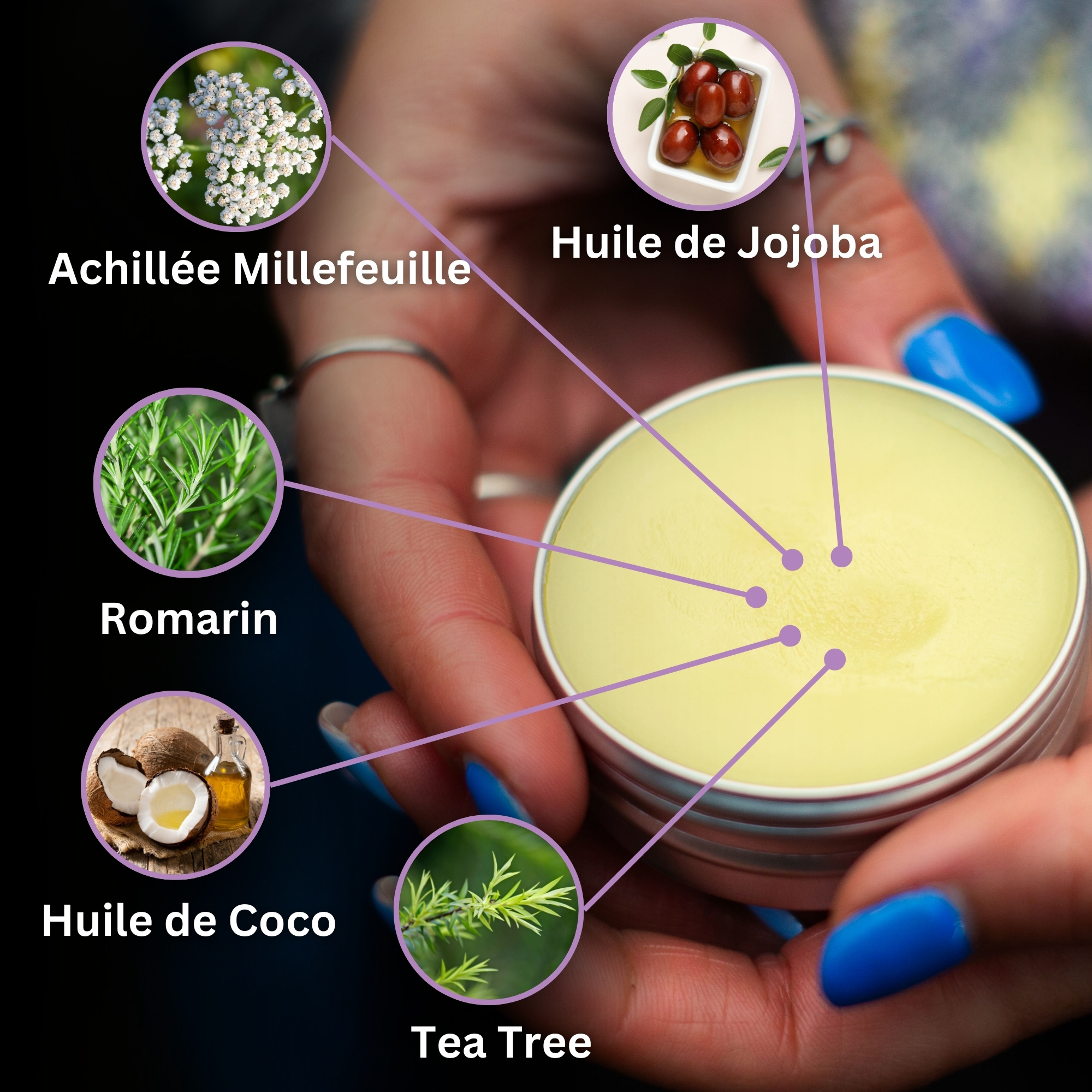 Pommade pour Hémorroïdes à l'Achillée Millefeuille Blanche - 40ml